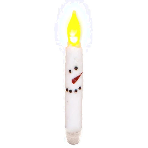 WT Collection White Snowman Taper Candle, 8