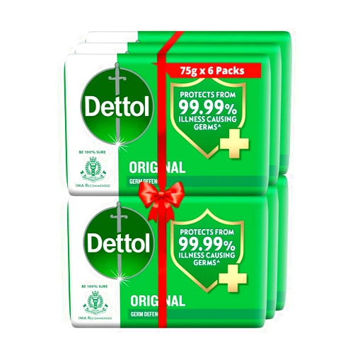 Dettol Original Soap - 75g (Pack of 6)