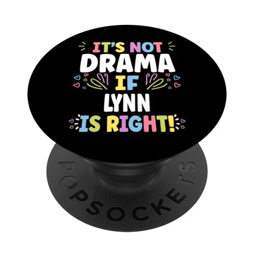 Custom T-shirt With LYNN Name Birthday Gift LYNN Personalized Women's Gift Custom LYNN PopSockets Adhesive PopGrip