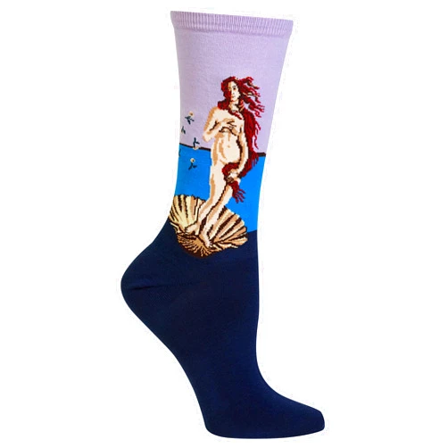 Hot Sox Women's Fun Famous Artist Paintings Crew Socks - 1 Pair Pack - Cool & Artistic Novelty Art Gifts