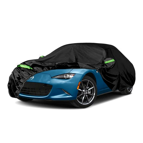SAPUBK Waterproof Car Cover Replace for Mazda MX-5 Miata 1998-2019 2020 2021, 210T 6 Layers All Weather Car Covers with Zipper Door for Snow Rain Dust Hail Protection