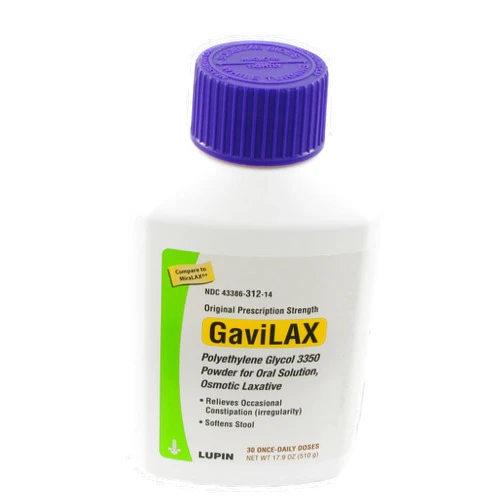 Kaxilu GaviLAX Powder, 30 Once Daily Doses, 17.9oz Per Bottle (2 Pack)
