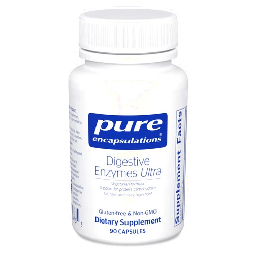 Pure Encapsulations Digestive Enzymes Ultra - Vegetarian Digestive Enzyme Supplement to Support Protein, Carb, Fiber, and Dairy Digestion* - 90 Capsules