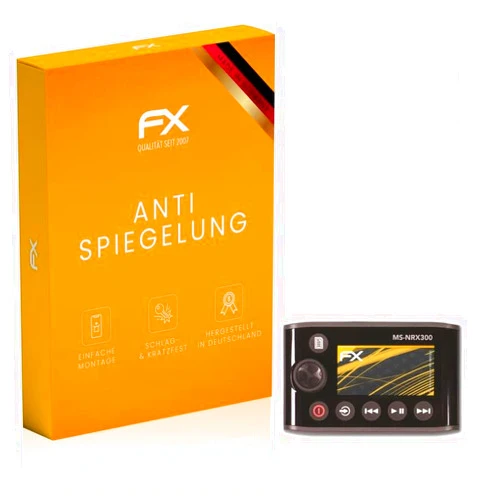 AtFoliX Screen Protector compatible with Garmin Fusion MS-NRX300 Screen Protection Film, anti-reflective and shock-absorbing FX Protector Film (3X)