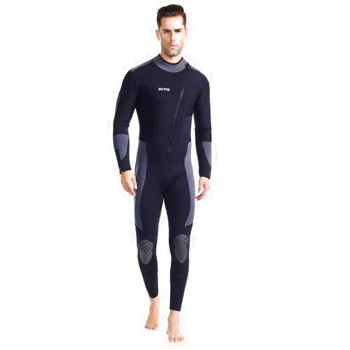 DIVESAIL Wetsuit 5mm Neoprene Full Wetsuit Front Zipper for Men Diving Snorkeling Scuba Surfing