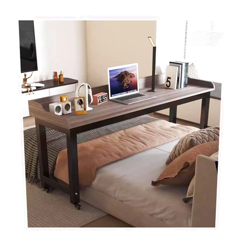 WUHUQN Overbed Table Overbed Table with Brakeable Wheels, Home Bedroom Computer Table, Removable Laptop Bed Table