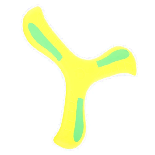 Generic Glow-in-The-Dark Party Outdoor Boy Boomerangs for Throwing Flying Spinner Indoor Plastic Yellow