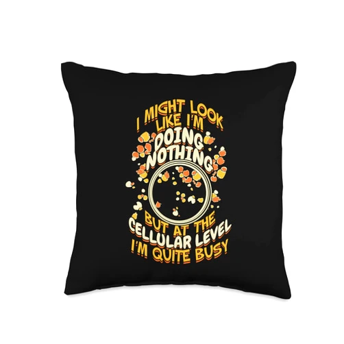 Microbiology Student Apparel Funny Microbiology Design for a Microbiologist Throw Pillow