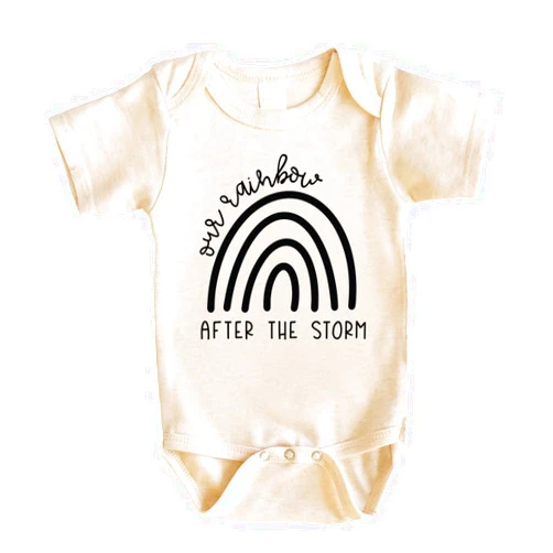 Bump and Beyond Designs Pregnancy Announcement, Rainbow After the Storm