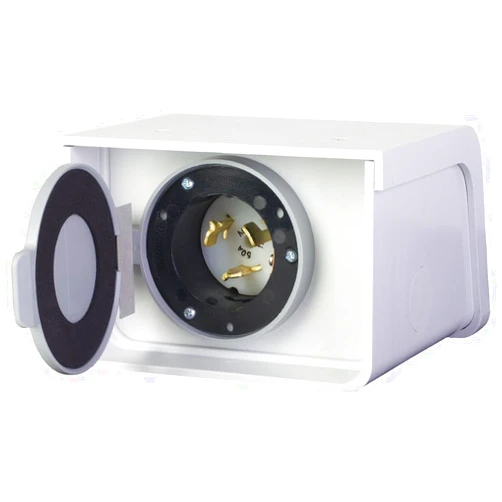 Reliance Controls PBN50 Non-Metallic Power Inlet Box, Amps 50, No Size, No Color