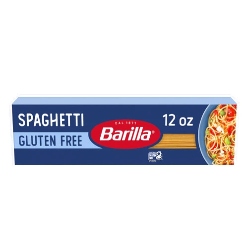 By Barilla BARILLA Gluten Free Spaghetti, 12 Ounce - Non-GMO Gluten Free Pasta Made with Blend of Corn & Rice - Vegan Pasta