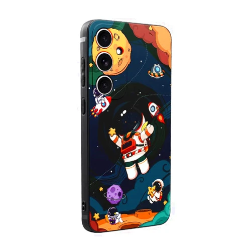 WOFOLE Astronaut Phone Case for Samsung Galaxy A15 5G Case for Boys Girls Cute Cartoon Rocket Design Aesthetic Shockproof Designer Cool Compatible with Samsung Galaxy A15 5G