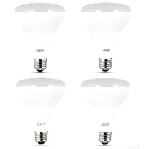 Feit Electric Feit LED Dimmable BR30 Flood Soft White Bulbs 65 Watts, Uses 11.5 Watts, 4 Pack