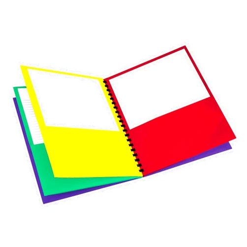 Oxford 8-Pocket Paper Folder, Letter Size, 200-Sheet Capacity, Multicolor, Red, Green, Yellow, Purple (99656), Multicilor, 8-1/2
