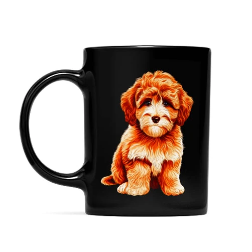 Faeali Cavapoo Dog Cavalier King Charles and Poodle dog Coffee Mug, Gift For Men, Women Mugs 11oz - 15oz