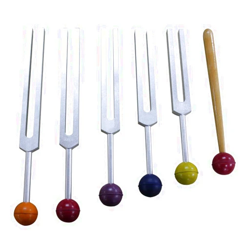 Radical 5 Asteroid Tuning Forks w Rubber Balls, activator and Pouch