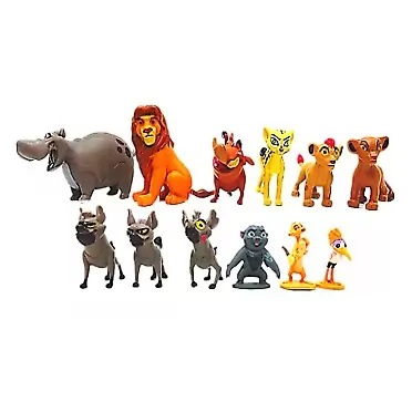 PINGPAI The Lion King - Action Figures Toys , Tales of Mufasa & Simba Perfect The Lion King , 1-2.3 inches Mini Figurines Toy Set (12 Pcs)