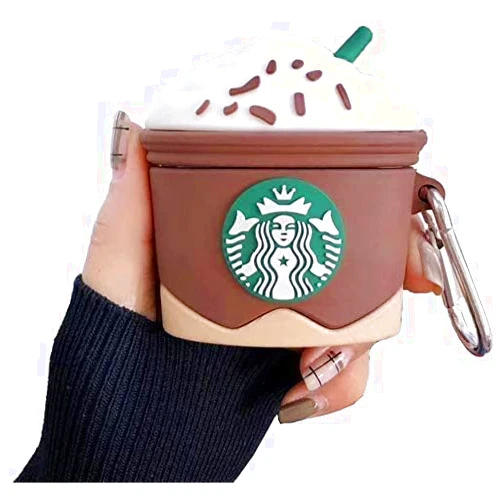 ShopAIS Cover Case Compatible with Apple AirPods 1/2 Case | Designer CaArtoon Case Cover - Starbucks