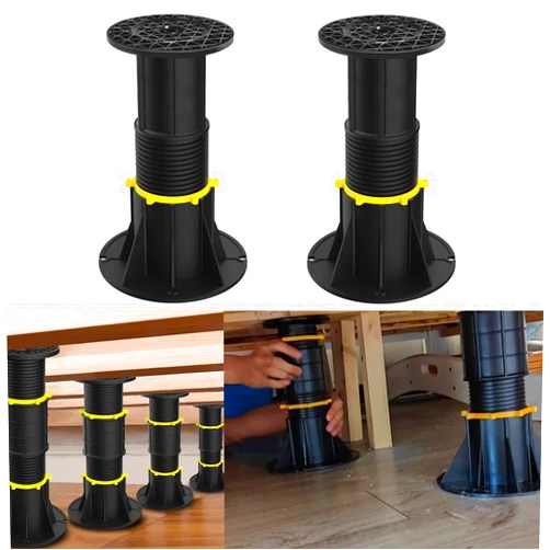 CHORMING Adjustable Bed Frame Support Leg Bed Frame Center Support Leg Bed Furniture Board Support Center Slat Heavy for Bed Frame,Cabinet and Wooden Furniture 2pcs (7.87