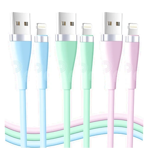 Heartbeats iPhone Charger 3Pack 6FT [Apple MFi Certified] Lightning Cable USB Fast Charging Cord iPhone Charging Cable Compatible with iPhone 14 13 12 11 Pro Max XR XS X 8 7 6 Plus SE iPad(Multi-Color)
