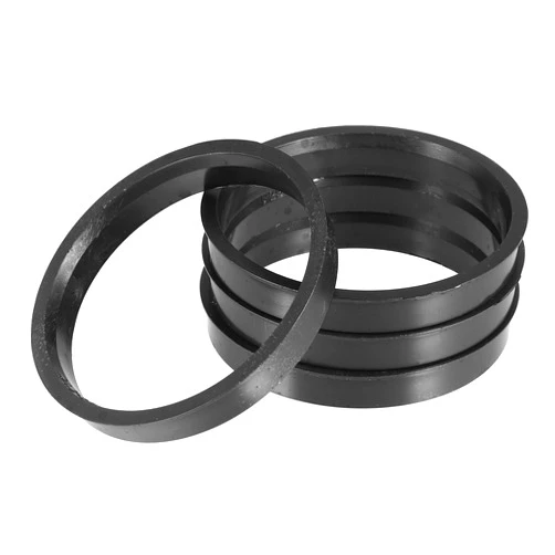 ACROPIX 71.5mm to 63.5mm Universal Car Hub Centric Rings Black - Pack of 4