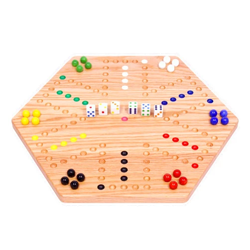 AmishToyBox.com Wahoo Marble Game Board Set - 16