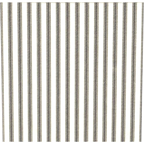 Close to Custom Linens French Country Brindle Gray Ticking Stripe Tailored 18 inch Queen Cotton Bedskirt