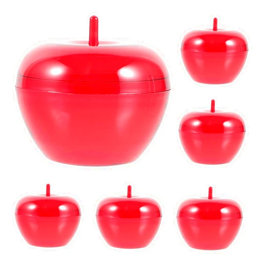 NUOBESTY 12pcs Clear Boxes Red Candy Container Christmas Decorations Plastic Party Favor Boxes