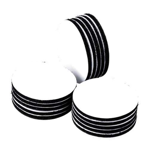 BRAVESHINE Adhesive Tape - 16PCS Hook and Loop Fasteners - Double Sided Adhesive Pads - Heavy-Weight Rug Carpet Gripper Mounting Tape for Wall Decorations or Tools Hanging - Round 2 inch