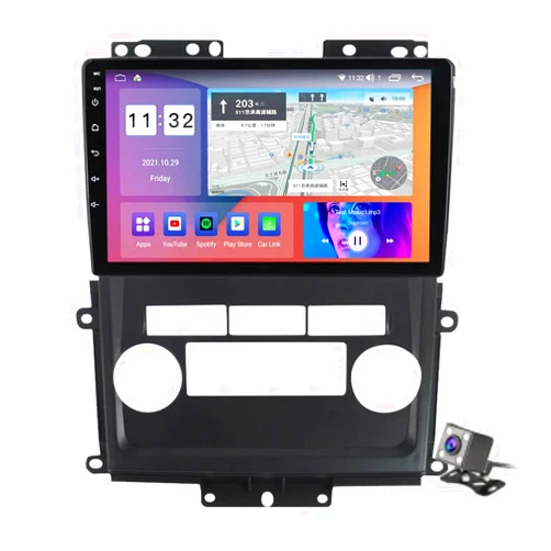Generic Android 11 Car Radio Built-in CarPlay Android Auto 9'' QLED Touch Screen for Frontier 2009-2012 Support Bluetooth SWC 5G WiFi/DSP Multimedia Player/FM AM Radio
