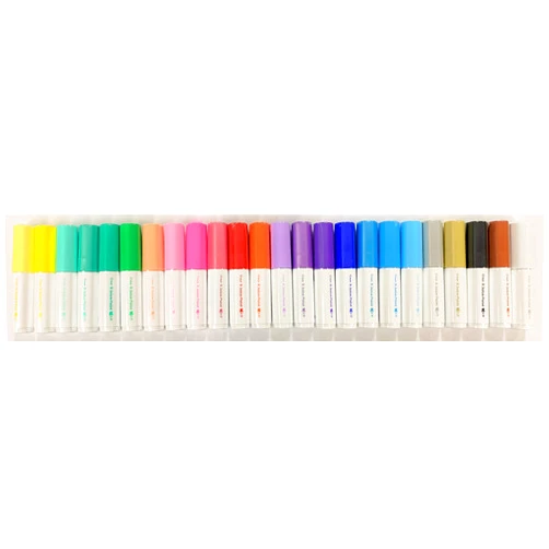 Pilot Juice Paint Marker Pen, Bold Point(8.0mm), 24 Colors Set with Original Vinyl Pen Case