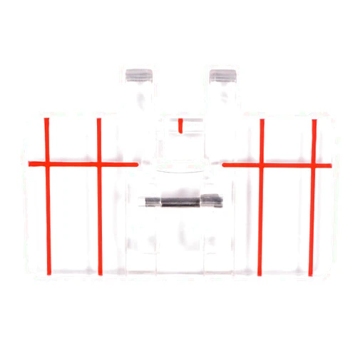 LiebeWH Clear View Parallel Stitch Presser Foot with Guide Lines for Quilting Sewing Machine Replacement Even Spacing Foot