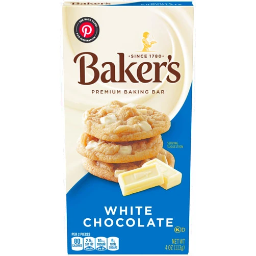 Baker's Premium White Chocolate Baking Bar (4 oz Boxes, Pack of 12)