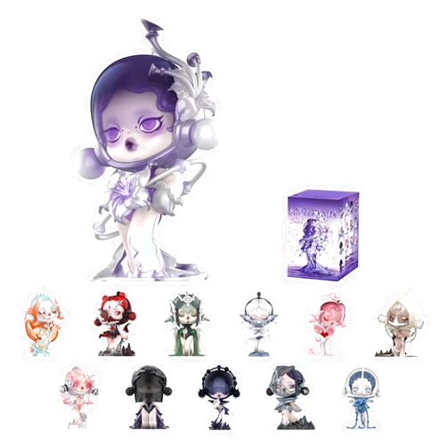 POP MART SKULLPANDA The Sound Series Figures, SKULLPANDA Blind Box Figures, Random Design Action Figures Collectible Toys Home Decorations, Holiday Birthday Gifts, Single Box