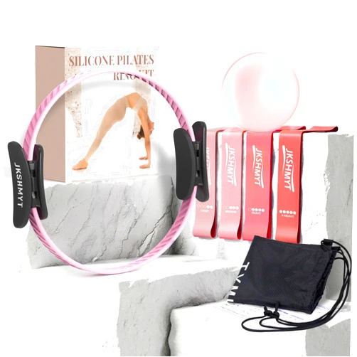 JKSHMYT Pilates Ring Fitness Circle for Women, Pilates Equipment – 14.5