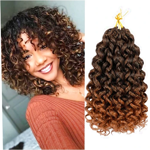Vomella GoGo Curl Crochet Hair 8 Packs Water Wave Crochet Hair 10 Inch Curly Crochet Hair for Women Short Beach Curl Crochet Hair Synthetic Deep Twist Crochet Hair Extensions 10/T30