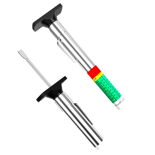 HZJD Tire Tread Depth Gauge, Color Coded(2 Pack)