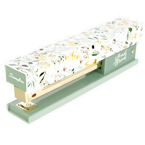 Swingline Stapler by Leah Bisch, 20 Sheet Capacity, Full Strip, Wildflowers, Colorful Fashion Design (S700034)