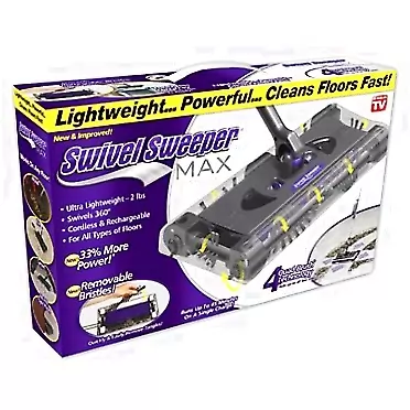 Ontel Swivel Sweeper Max, Cordless Sweeper, Quantity 1
