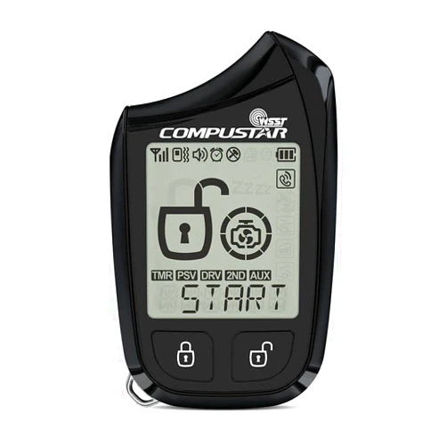 Compustar 2W901R-SS 5B 2-Way LCD, 1-Mile Remote