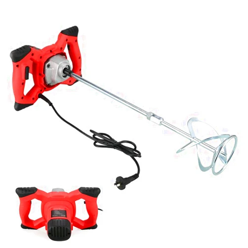 HUBSE 2100W Electric Handheld Cement Mixer,Portable Concrete Mixers,Adjustable 6 Speed 110V Plaster Paint Mixer Drill with Rod Machine Suitable for Mixing Mud, Mortar, Paint, Fodder,Cement