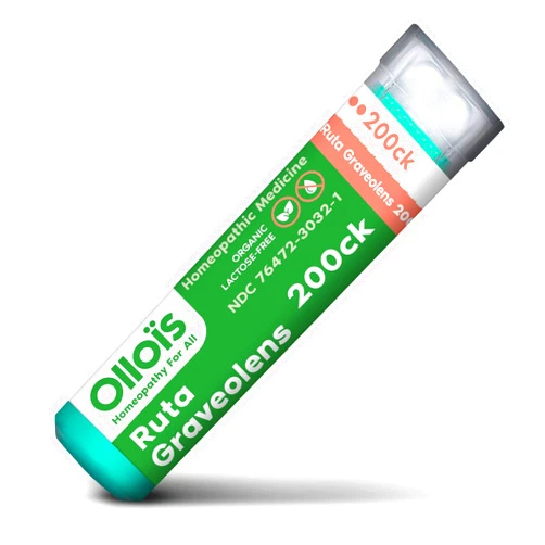 OLLOÏS OLLOIS Ruta Graveolens 200ck Organic & Lactose-Free Homeopathic Medicine, 80 Pellets (Pack of 1)