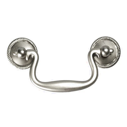 Hickory Hardware P8049-ST Manor House Bail Cabinet Pull, 3-Inch, Silver Stone
