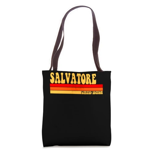 AmaStyle Co. SALVATORE Name Personalized Idea Men Retro Vintage SALVATORE Tote Bag