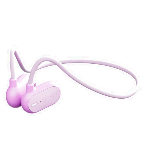 gorsun Kids Headphones,Bluetooth 5.3 Open Ear Headphones,360° Bending&Ultra-Light,More Durable Flexible,10H Playtime,Stereo Sound Kids Wireless Earbuds,Safer for Outdoor/iPad/Travel(Purple)