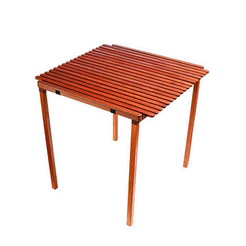 BYER OF MAINE - Pangean Nomad Folding Wood Table, Hardwood Portable Table for Bistro, Deck, or Camping, Use Indoors or Outdoors