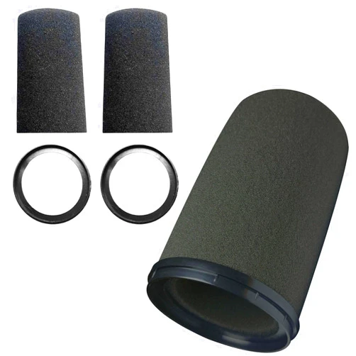 RhymKawa Microphone Cover and Retaining Ring for Shure SM7B, SM7A, SM7dB, MV7 Mic Pop Filter Windscreen Rerplacement - 2 Pack