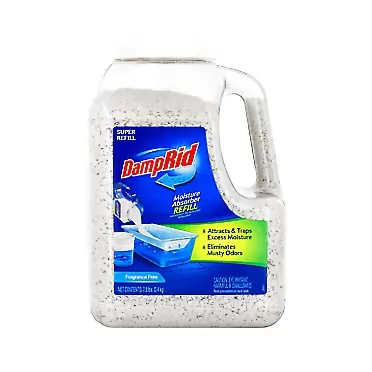 DampRid - Fragrance Free Mega Moisture Absorber Refill Container (7.5 lb.); Traps Moisture in Basements & Large Areas for Fresher, Cleaner Air