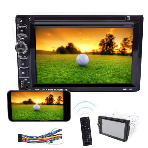 DICN Double Din Car Stereo for Chevy Express 1500 2003-2012 with Rear View Camera CD DVD Player AM/FM Radio Head Unit Bluetooth Hands-Double Din Calling Built-in Mic Mirror Link