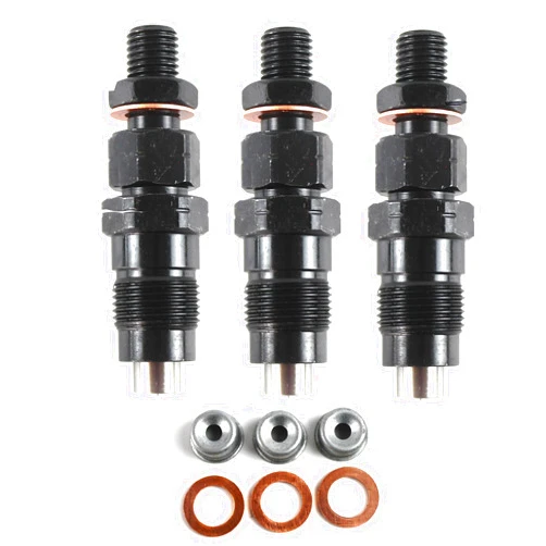 HIRINTOL 3pcs D722 D782 D902 Fuel Injectors Set 16001-53000 16001-53002 H1600-53000 for Kubota BX1860 BX1870 BX2360 BX2370 BX2380 B7300 B7400 B7410 KX41-3 G2160 RTV900 RTV-X900 ZD1011 ZD1021 ZD221